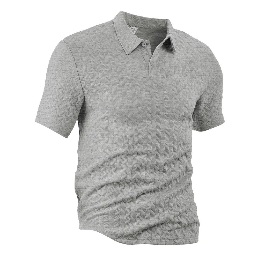 Men's Summer Thin Conductive Sweat-wicking Loose Solid Color Fabric Men's Short-sleeved Shirt