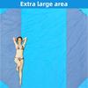 Spring Picnic Mat Waterproof Moisture-proof Mat Outdoor Folding Beach Mat Camping Folding Portable Gingham Pocket Beach Mat