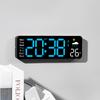 Multifunctional creative weather clock Multifunctional living room wall clock New product alarm clock temperature display clock 6656