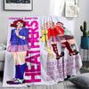 1PC Heathers Print Flannel Blanket, High quality All Seasons, Home Decor, Warmth and Comfort, Perfect for Christmas Gifts