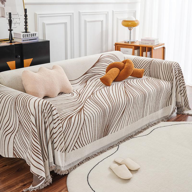 Line Chenille Sofa Towel Non-slip Sofa Cushion Cloth Full Cover Cover Cloth