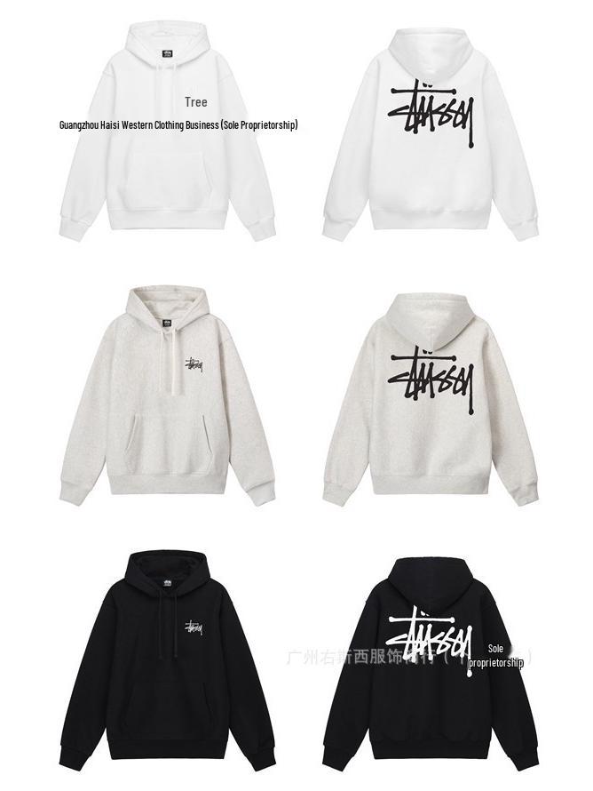 Studijní stahovací pánská mikina s kapucí West Maoquan - Vysoce kvalitní těžký bavlněný svetr 700 g, Pár styl