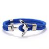 Nylon Rope Anchor Bracelet Men Double Marine Wrap Hand Rope Ocean Style Male Wrist Beach Surf Accessories Outdoor Braclet