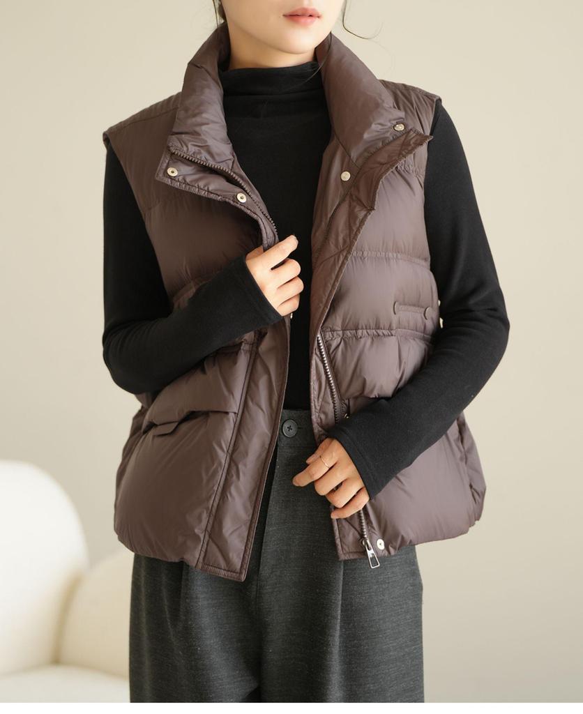 Women's Warm Long Sleeve Semi-High Collar Shirt - Autumn/Winter Style, Class A, 300g