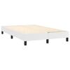 Maison Exclusive - Sommier à lattes de lit avec matelas Blanc 120x200cm Similicuir