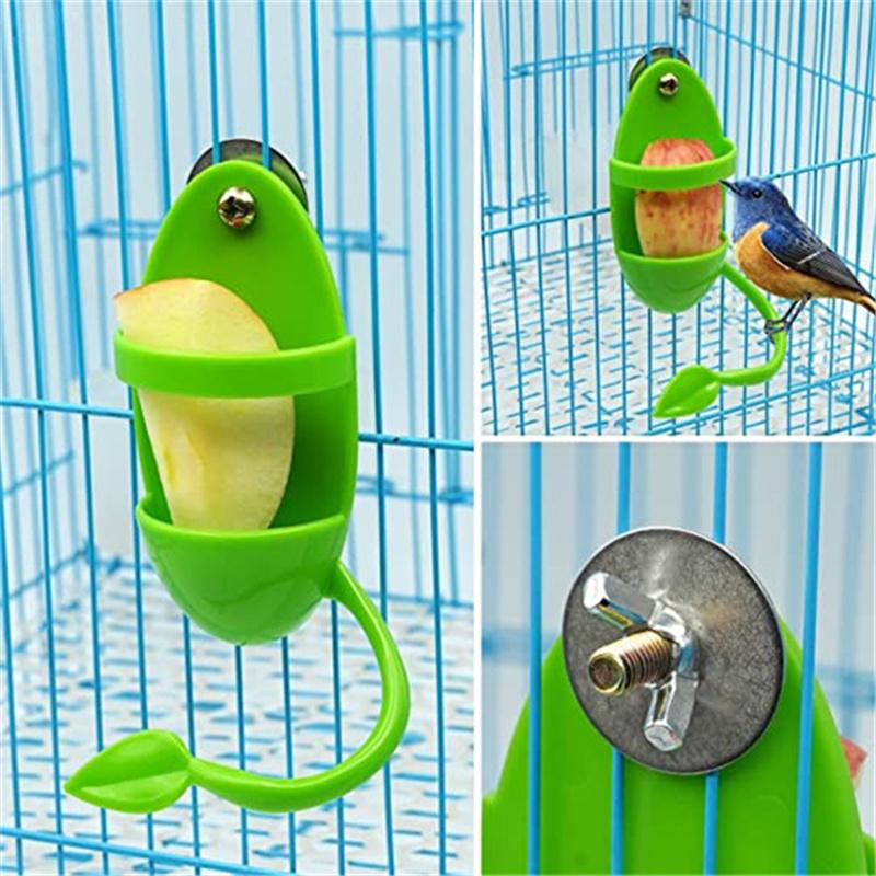 Pet Parrot Feeder Multifunctional Feeder Hanging Cage Fruit Vegetable Container Feeding Cuttlefish Skeleton Pet Cage Accessories