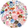 10/30/50/100pcs INS Style Healing Watercolor Diary Stickers Aesthetic Cartoon Sticker Luggage Notebook Phone Graffiti Decals Toy