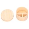 Wood Color Bento Box Oval Shape Sushi Lunch Box Food Storage Container for Student Adult