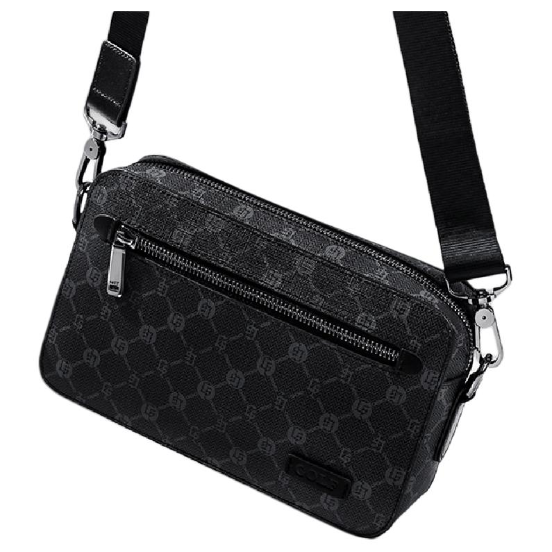 New GOLF PVC/Synthetic Leather Shoulder Bag Regular Men's Gray & Black GBD22956