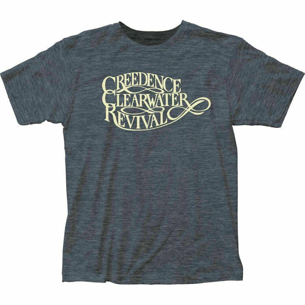 Creedence Clearwater Revival Logo T Shirt Mens Licensed Rock N Roll Band Blue XXXXL