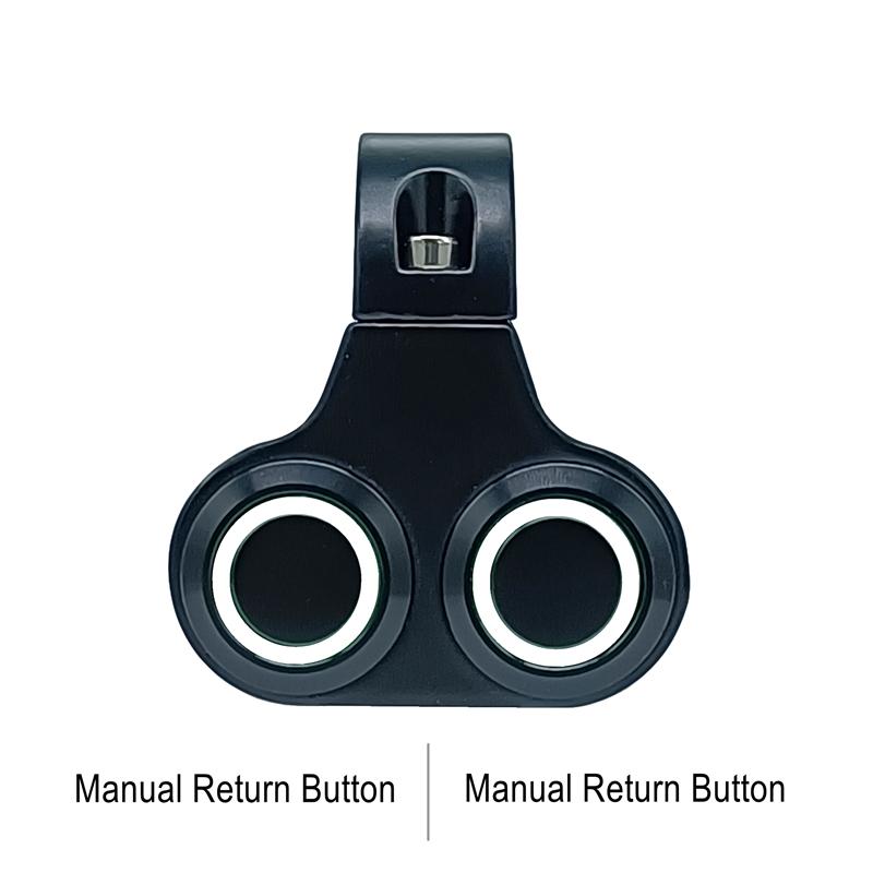 Double Button Motorcycle Switch Controller Steering Turn Lamp On-off For Motorbike 22mm Handle Bar Waterproof LED Head Fog Light
