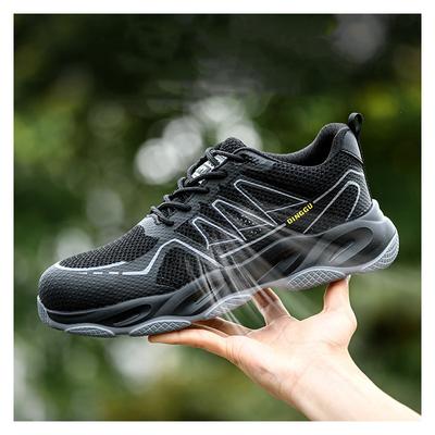 Herren lässige atmungsaktive Stahlkappenschuhe Arbeitssicherheitsschuhe Sommer Werkzeugschuhe Sicherheitsstiefel Outdoor-Arbeiter sichere Sneaker Schutz