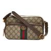 Ophidia Classic GG Logo Canvas And Leather Trim Messenger Bag Men Bags Beige Dark-Brown 723312-96IWT-8745