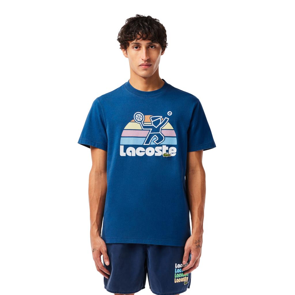 Lacoste Mens Tennis Jersey Washed T-Shirt