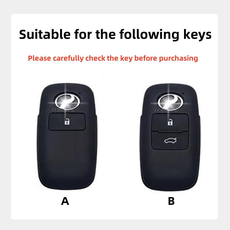 Zinc Alloy Car Key Cover Case Protector Shell for Perodua Toyota Yaris Ativ Raize Veloz Avanza Rush Daihatsu Keyring Accessories