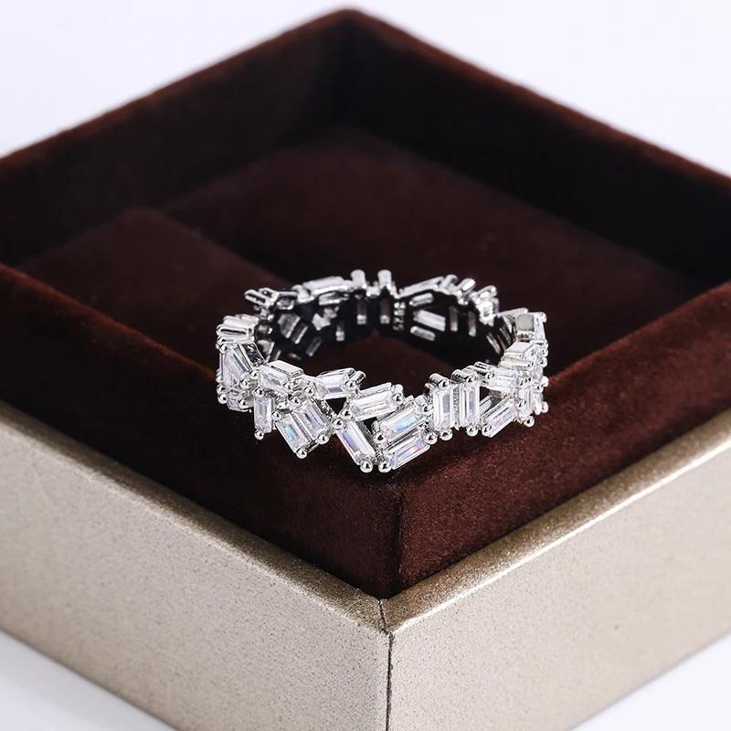 Exquisite Irregular Women s Zircon Ring Fashion Women s Ring Anniversary Gift  Diamond Ring Wedding Rings for Women 7