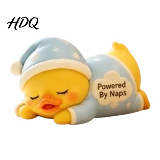 Emotional Support Duck Figurine Figurine Resin Yellow Ornament Artistic Decoration Cute Statue for Home Office Desk Decor Ornament