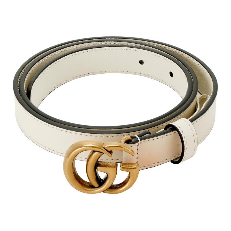 Gucci GG Marmont Doppel-G-Logo-Schnalle Metall-Ledergürtel Damen Breite 2cm 409417-AP00T-9022