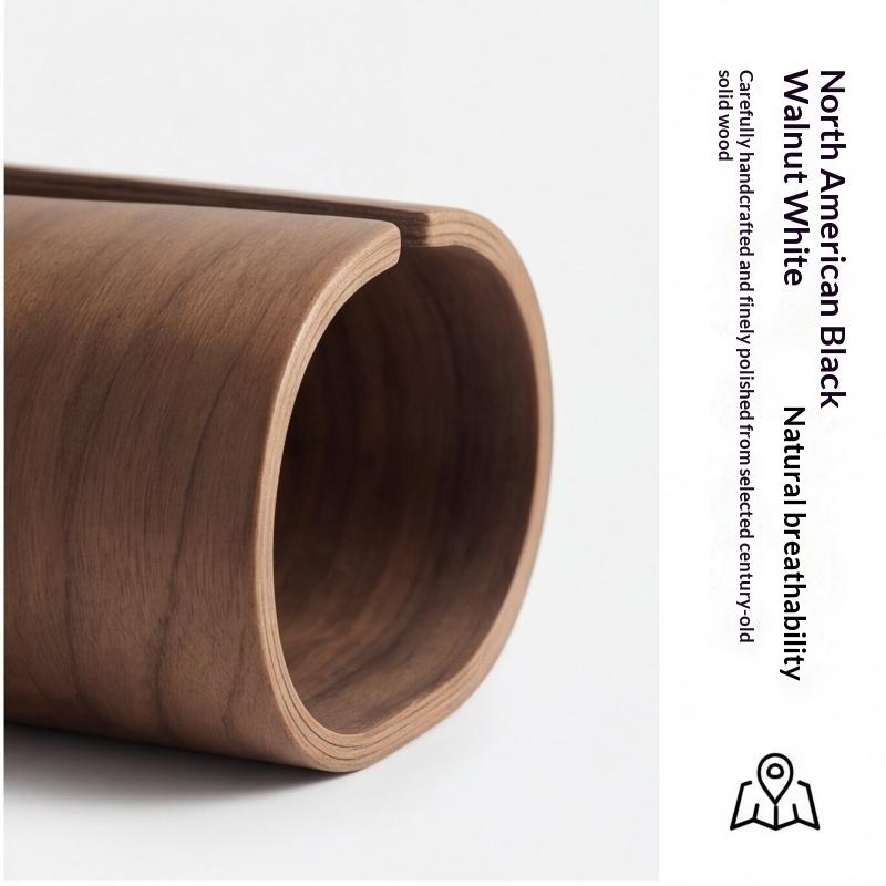 Walnut Wood Tissue Box Large Capacity Elegant Design Decorative Napkin Holder for Home Living Room Bedroom Office