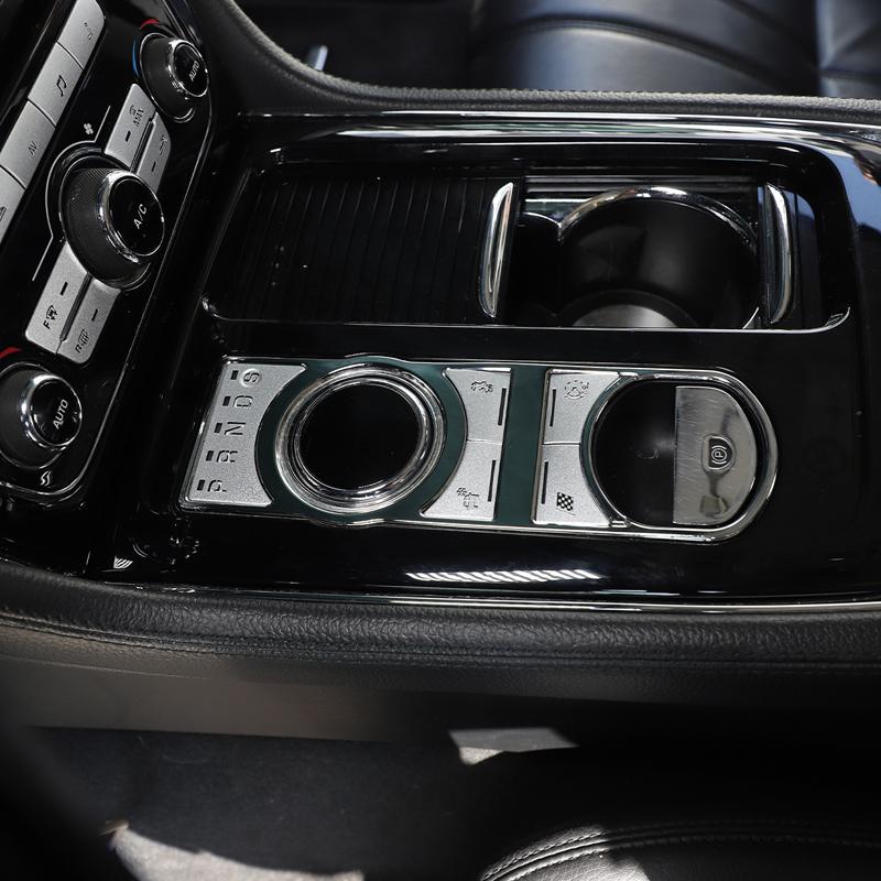 For Jaguar XF 2008-2015 XJ 2010-2019 Aluminum Alloy Car Shift Button Frame Decorative Sticker Car Interior Accessories ZZ7