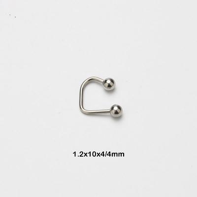 Nerezový Piercing Stud do rtu Stud do nosu Vnější závit Piercing do ucha Piercing do ucha