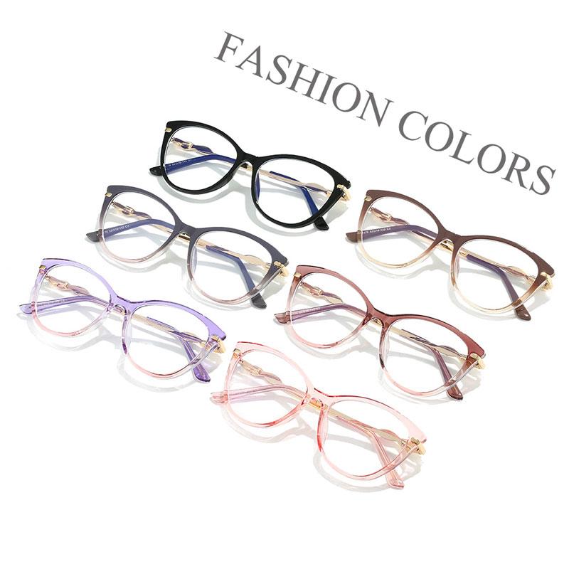 Women's Blue Light Blocking Glasses +2.25 TR90+Metal Frame