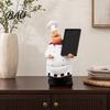 Retro Fat Chef Sculpture Figurine, Resin Countertop Table Decoration, Funny Statue with Dining Room Figurine Seasoning Bottle/Bottle Opener/Message