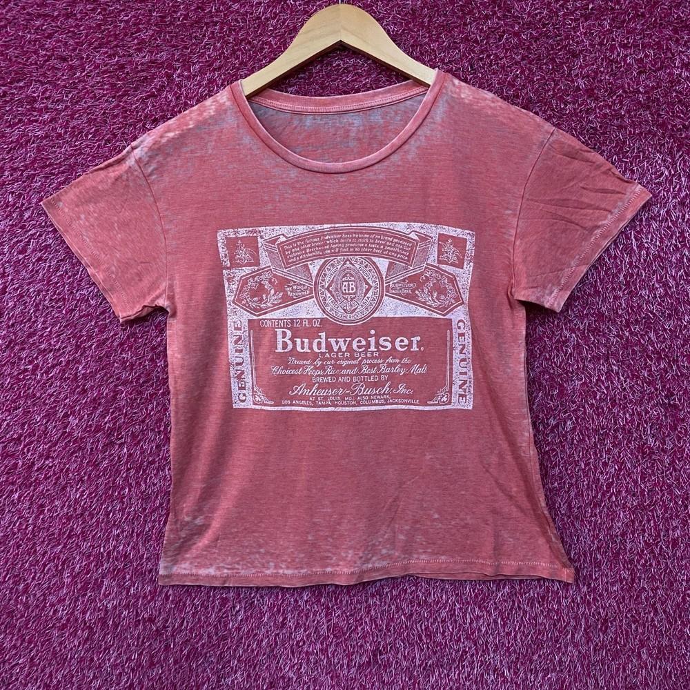 Budweiser King Of Beer 1980#039;S Vintage Style Logo Graphic TShirt Medium Unisex T-Shirt XL