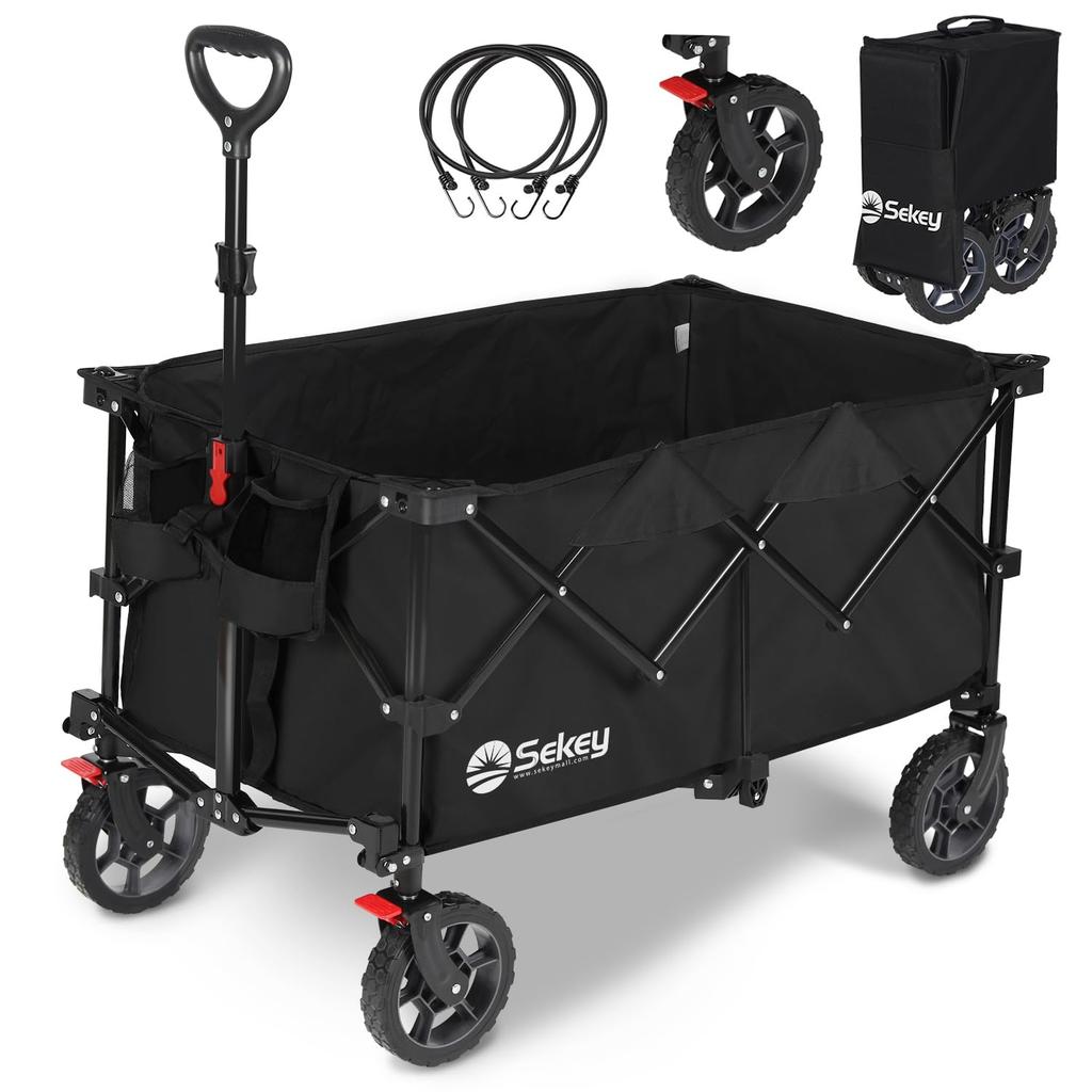 Sekey Capacitate mare 135 L Capacitate de încărcare 150 kg Incredibil de compact Ușor Dimensiunea și greutatea de depozitare a unui vagon de transport similar Anvelope cu perforare cu bune