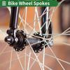 36pcsset 14G 135mm Length Bicycle Spokes Nipple Carbon Steel Black Universal