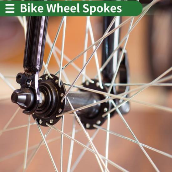 36pcsset 14G 135mm Length Bicycle Spokes Nipple Carbon Steel Black Universal
