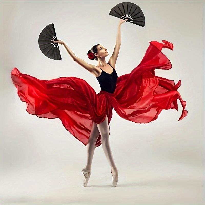 2pcs Traditional Chinese Hand Fan Folding Fans and Tai Chi Folding Fans - Suitable for Martial Arts Training and Dance