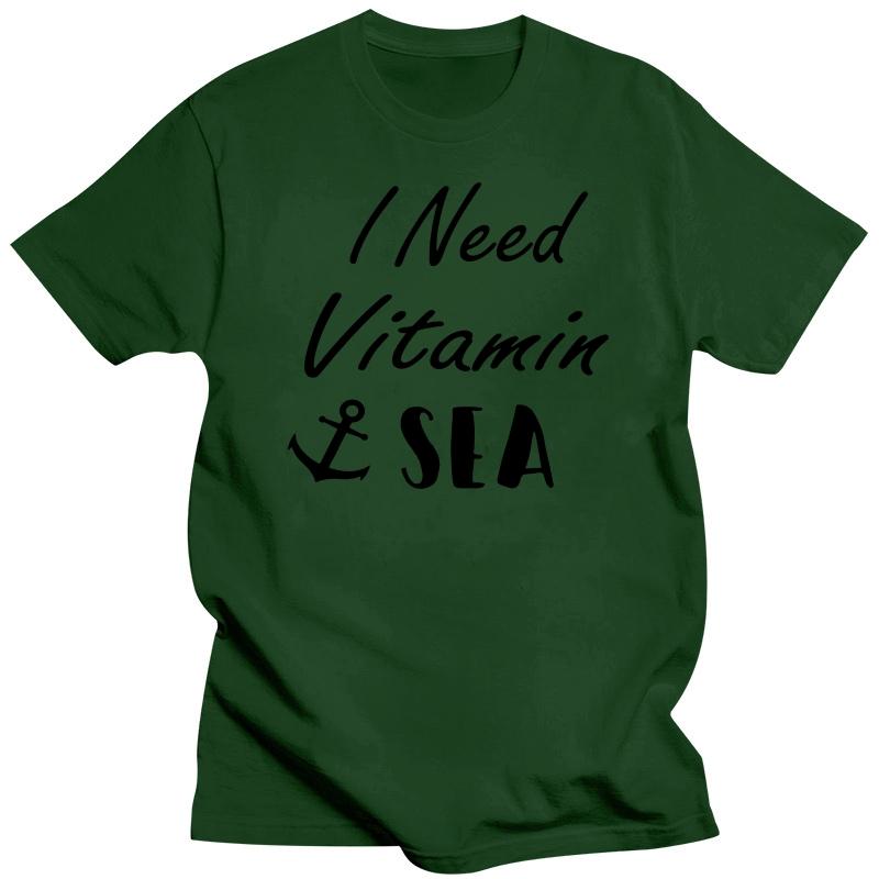 Männer FrauenIch brauche Vitamin Sea ShirtAnchorCaptain TeeVitamin Sea T-ShirtSegelboot Neue T-Shirts Lustige Tops T-Shirt Neu Unisex Lustig