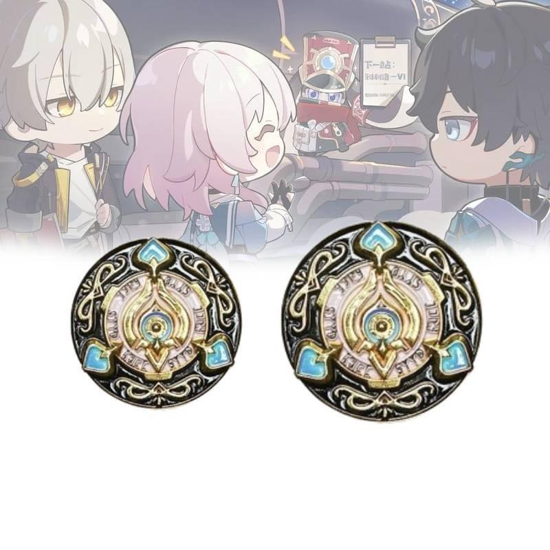 Elegant Metal Game Token From With Intricate Relief Design 3cm And 4cm Sizes