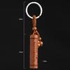 Lucky Jewelry Wood Carving Buckle Buddha Pendant Keychain Car Bag Keyring