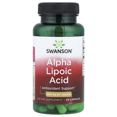 Kyselina alfa-lipoová, 600 mg, 60 kapslí