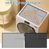 Dryer Top Protector Mat With Lint Collection Hole Washer And Dryer Mat 26x18in Silicone Non-Slip Washing Machine Topper For