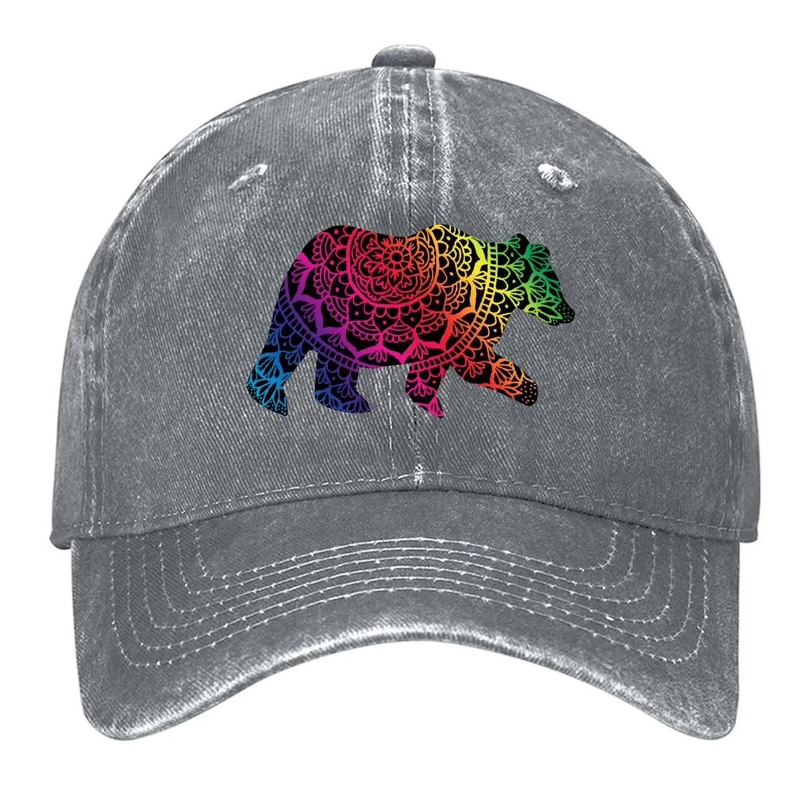 New Rainbow Unisexdala Pride Bear Baseball Cap fishing caps Unisex Golf Hat Unisex tea Hat black Caps For Women Unisexs