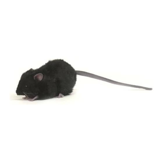 HANSA Plush Black Rat Black W5cm H6cm D12cm
