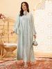 Elegant Sequin Embroidered Muslim Women's Robe - Middle Eastern Style Long Dress