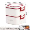 316 Stainless Steel Insulated Bento Lunch Box, Microwaveable Meal Container for Office Workers