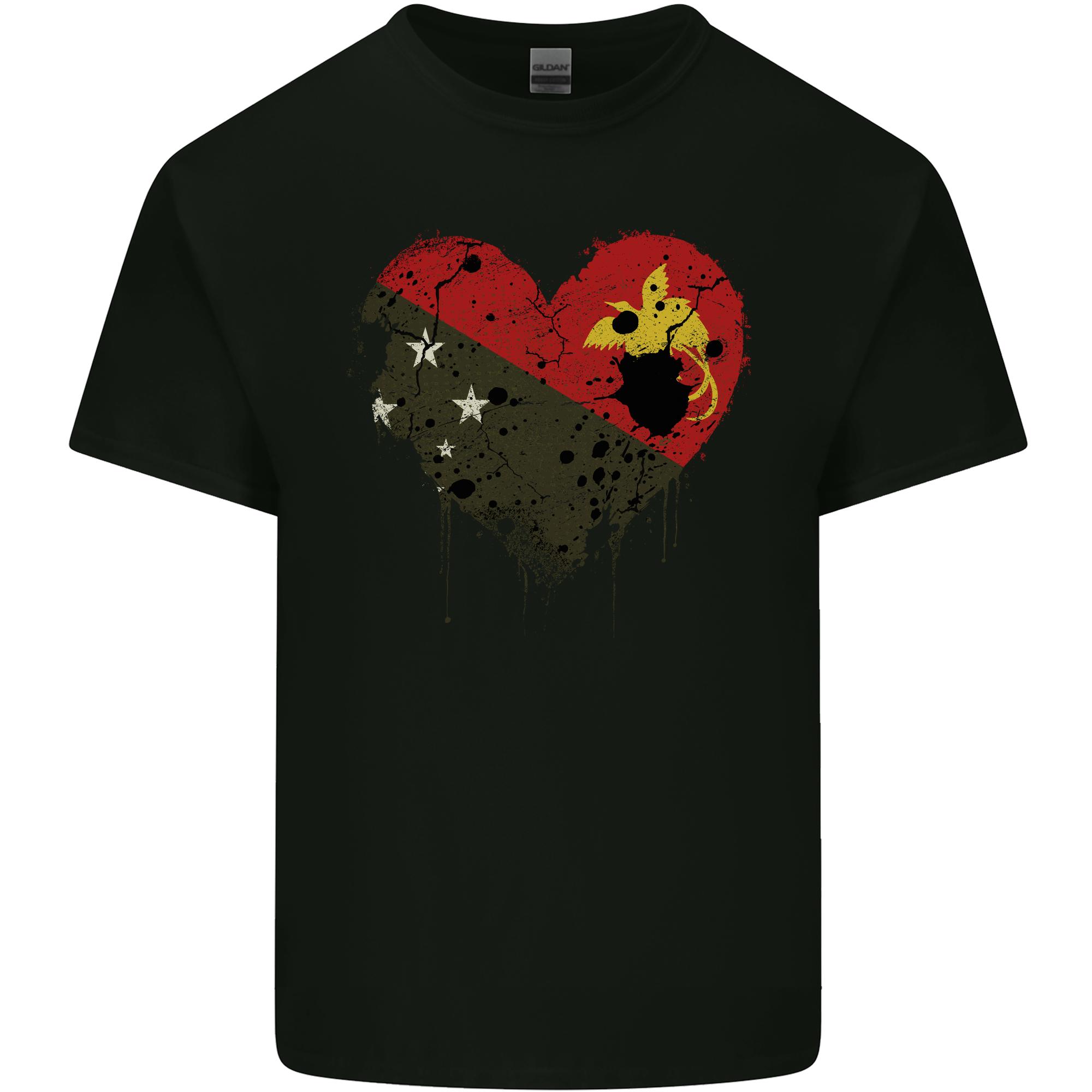 Love Papua New Guinea Flag Day Football Unisexs Light Cotton TShirt S