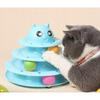 Ball Tower for Cats Interactive Toy Ball Carousel