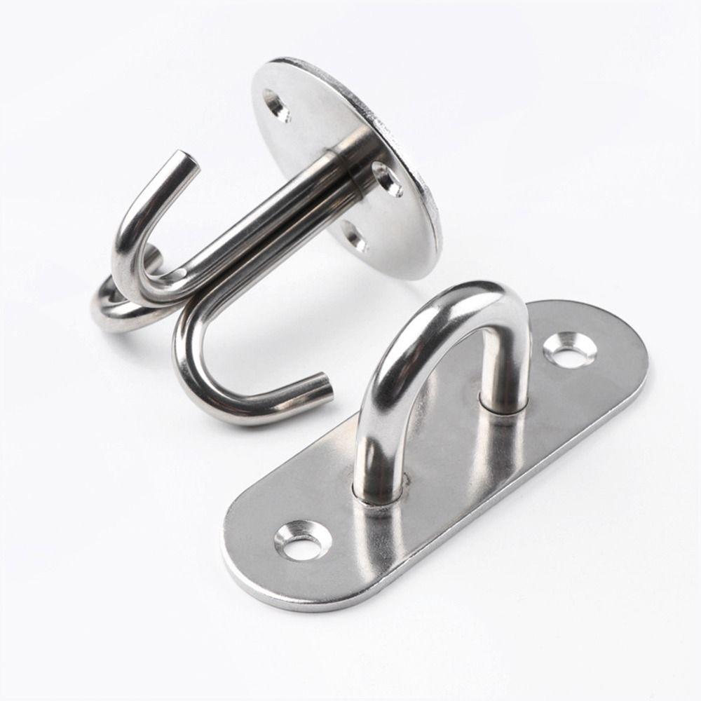 1Pcs U/J-Shaped Wall Hook Plate Deck Door Buckle Durable Ceiling Mount Hanger  for Fan Lamp