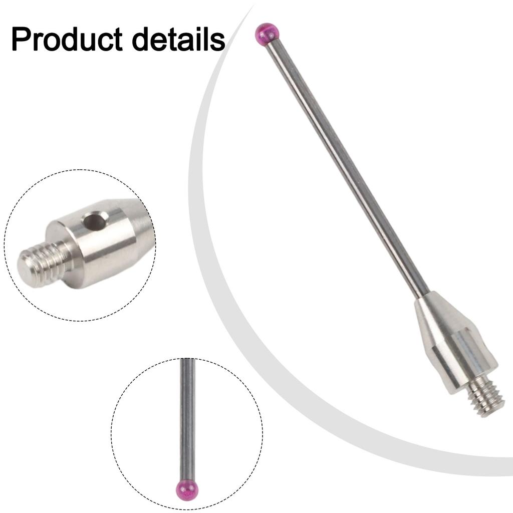 Stylus CMM Probe Thread Touch Ceramic And White Steel