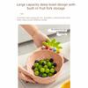 Cream-Style Fruit Serving Plate Reusable Ceramic Fruit Bowl Ceramic Fruit Plate  Desktop Decoration