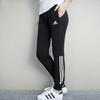 adidas Athletics Lifestyle Series Simple Comfortable Versatile Knitted Sports Pants Women Bottoms Black BQ1015