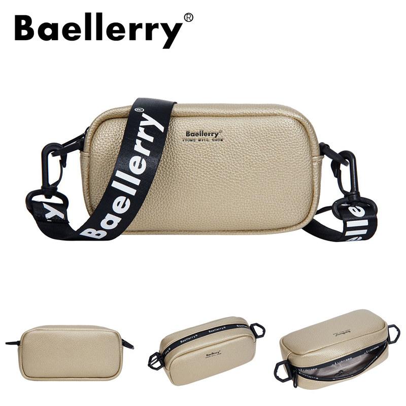 Baellerry Women Shoulder Bags Artificial Leather Crossbody Bag for Ladies Zipper Phone Bags Handbags