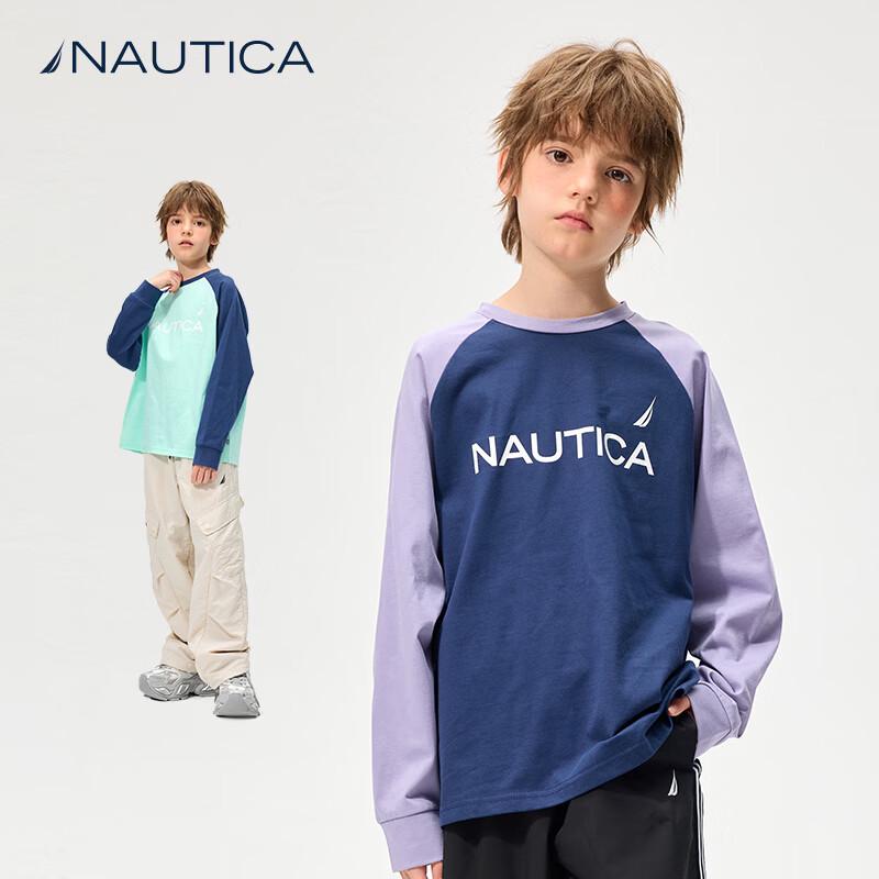 

NAUTICA Детская футболка с длинным рукавом из плотного хлопка M