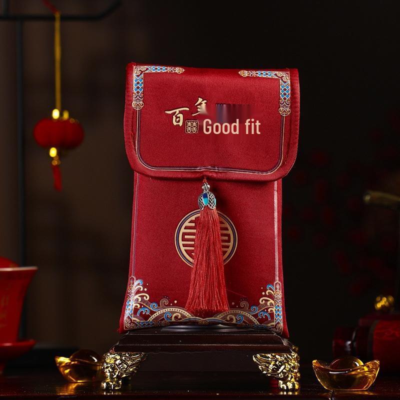 JINGRUIXIANG Fabric Wedding Red Envelope